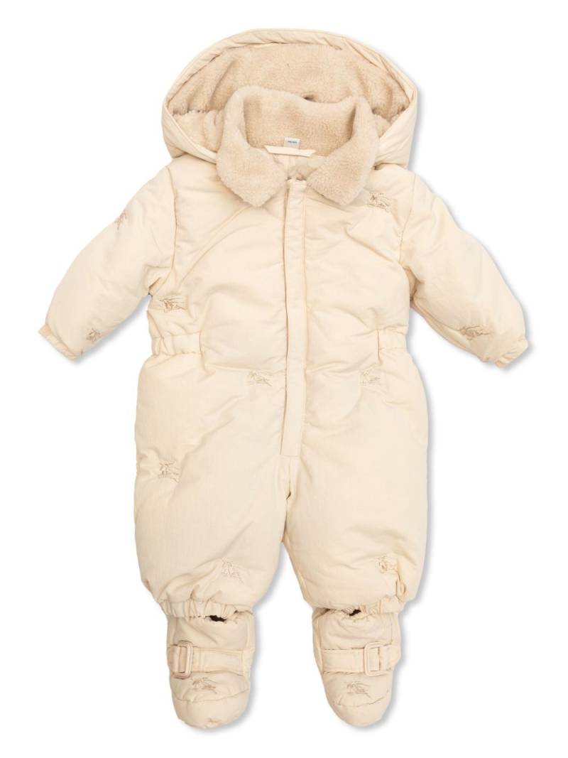 Burberry Kids fleece-lining ski suit - Neutrals von Burberry Kids