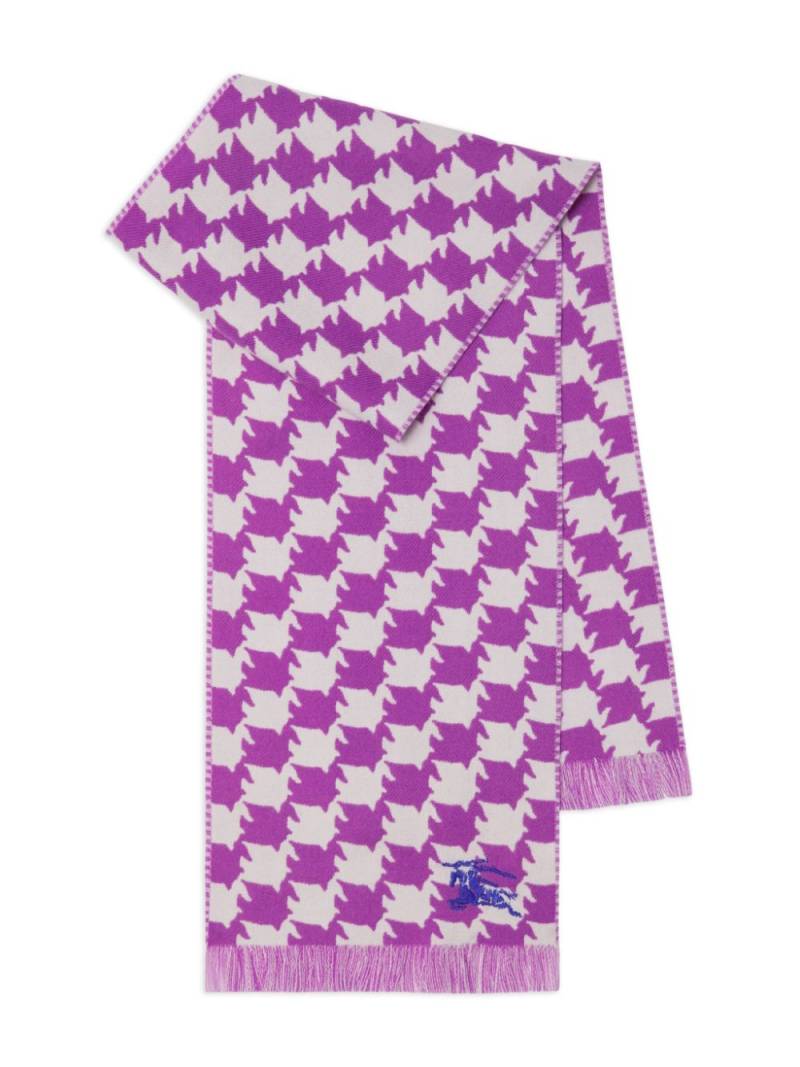 Burberry Kids houndstooth scarf - Pink von Burberry Kids