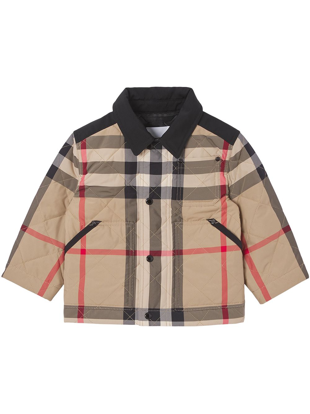 Burberry Kids Vintage Check-pattern quilted jacket - Neutrals von Burberry Kids