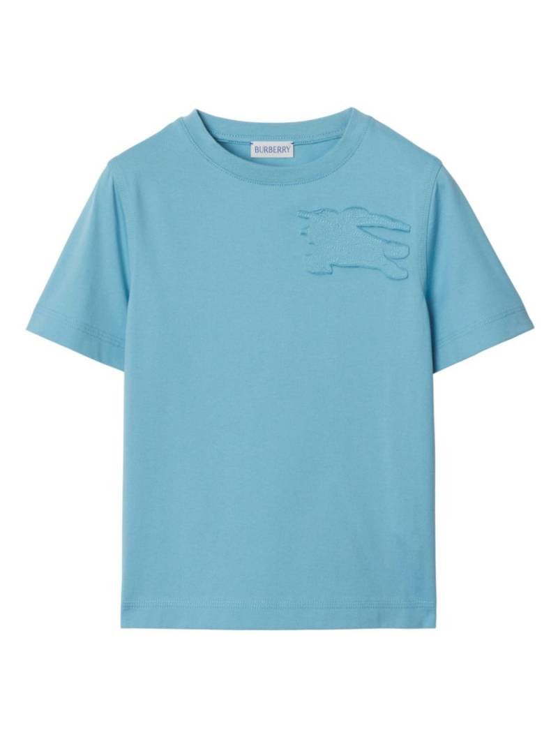 Burberry Kids logo-appliqué cotton t-shirt - Blue von Burberry Kids