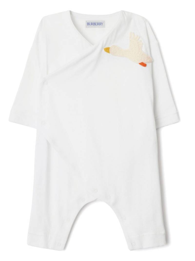 Burberry Kids logo-embroidered body - White von Burberry Kids