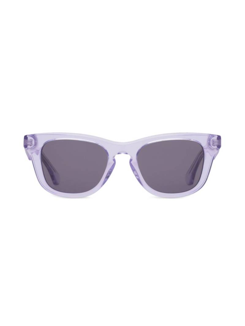 Burberry Kids logo-lettering square-frame sunglasses - Purple von Burberry Kids