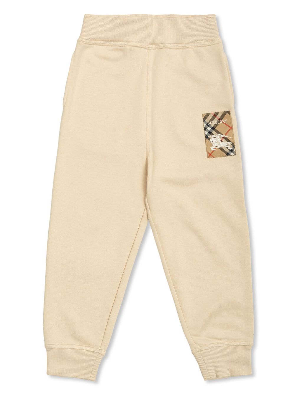 Burberry Kids logo-patch track pants - Neutrals von Burberry Kids