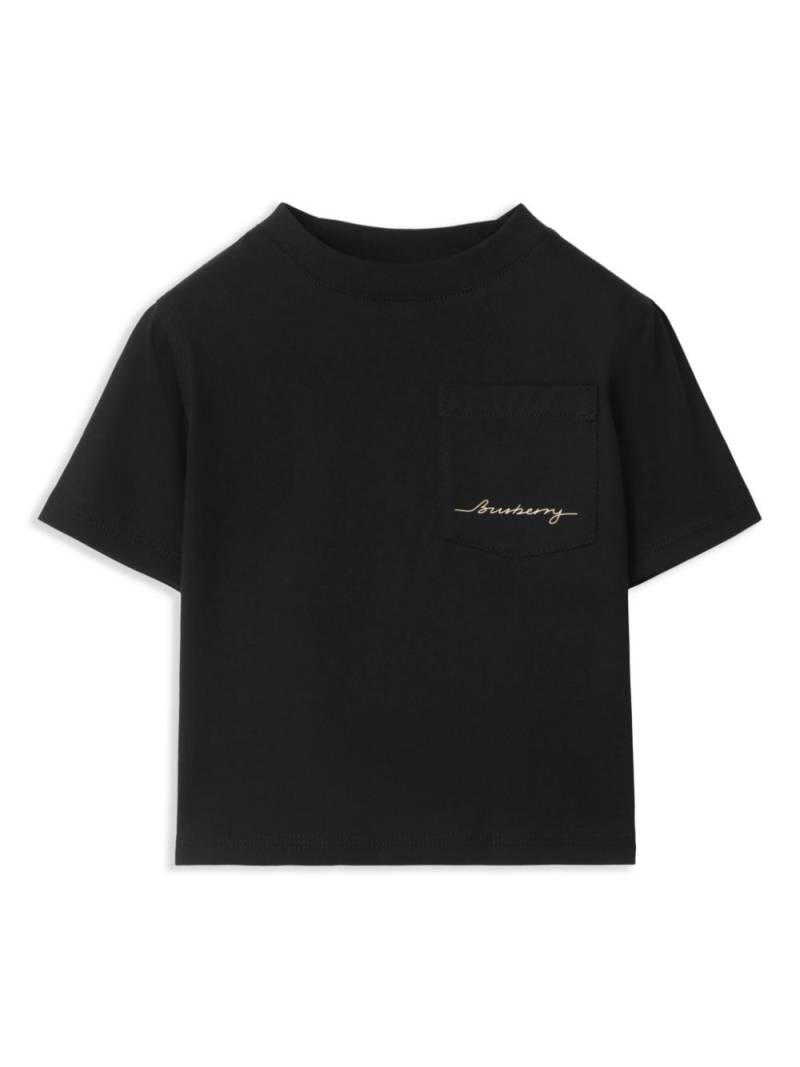 Burberry Kids logo-print cotton T-shirt - Black von Burberry Kids