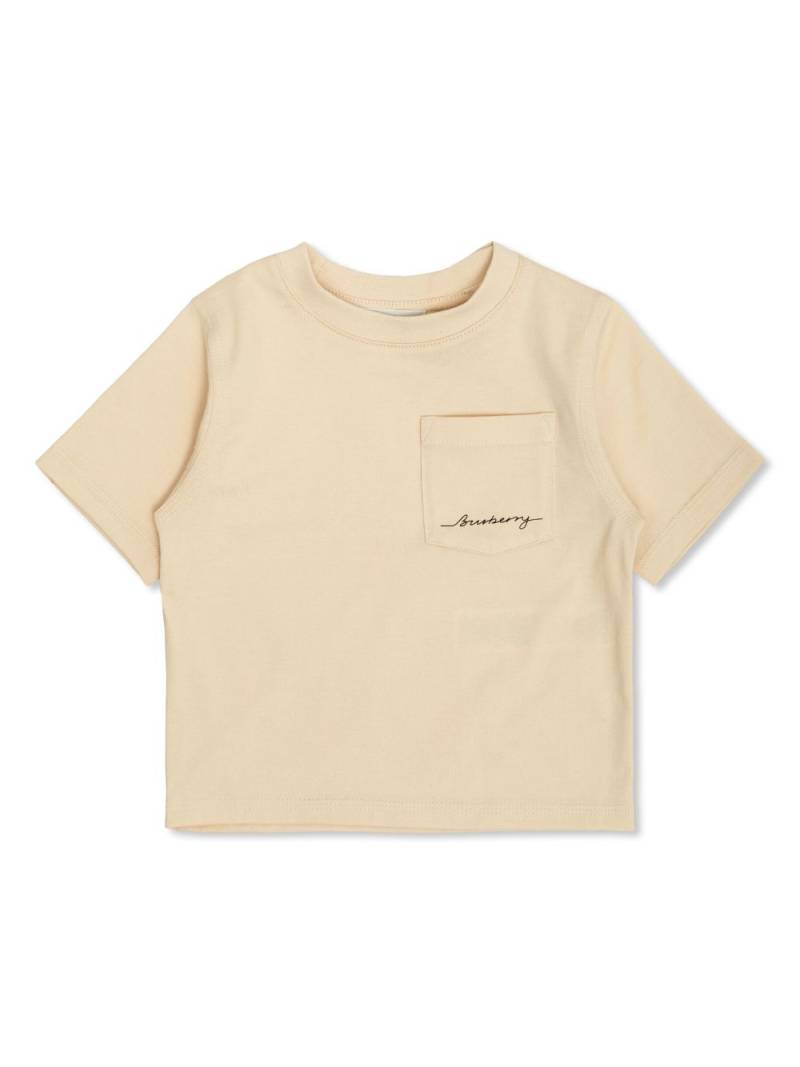 Burberry Kids logo-print cotton T-shirt - Neutrals von Burberry Kids