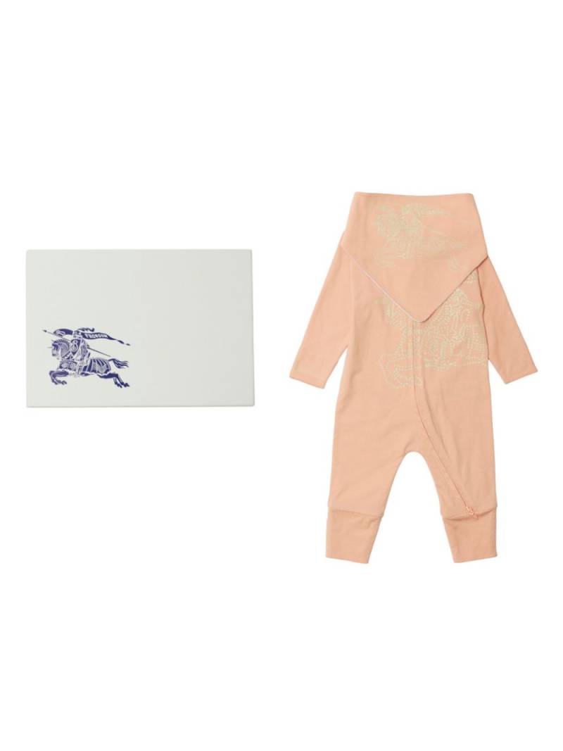 Burberry Kids logo-print cotton babygrow set - Pink von Burberry Kids