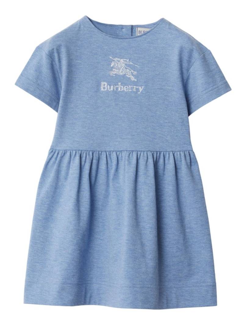 Burberry Kids logo-print cotton dress - Blue von Burberry Kids