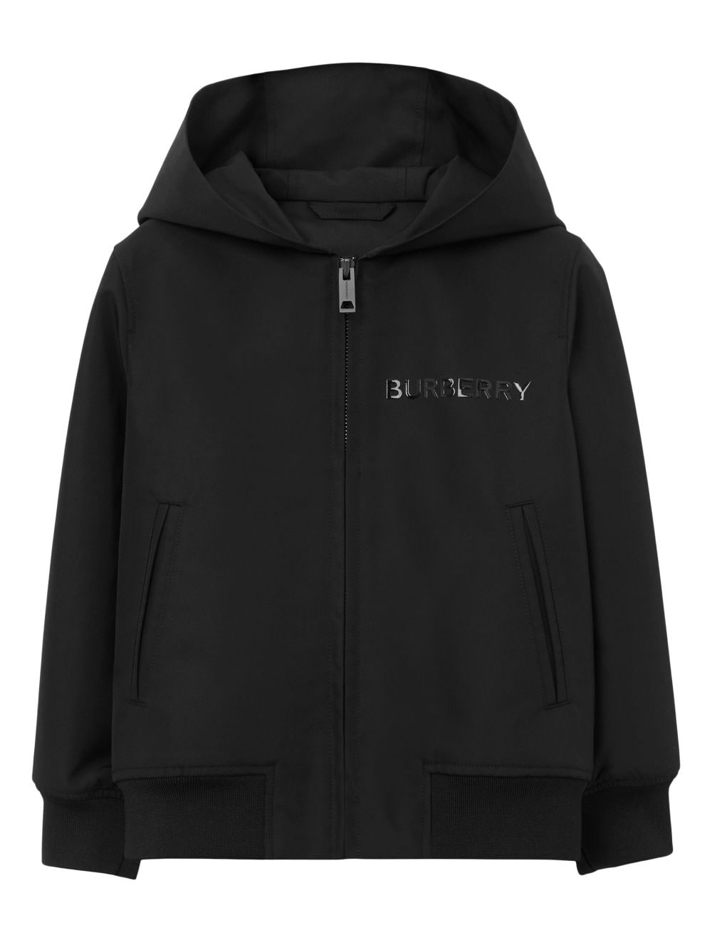 Burberry Kids logo-print jersey hoodie - Black von Burberry Kids