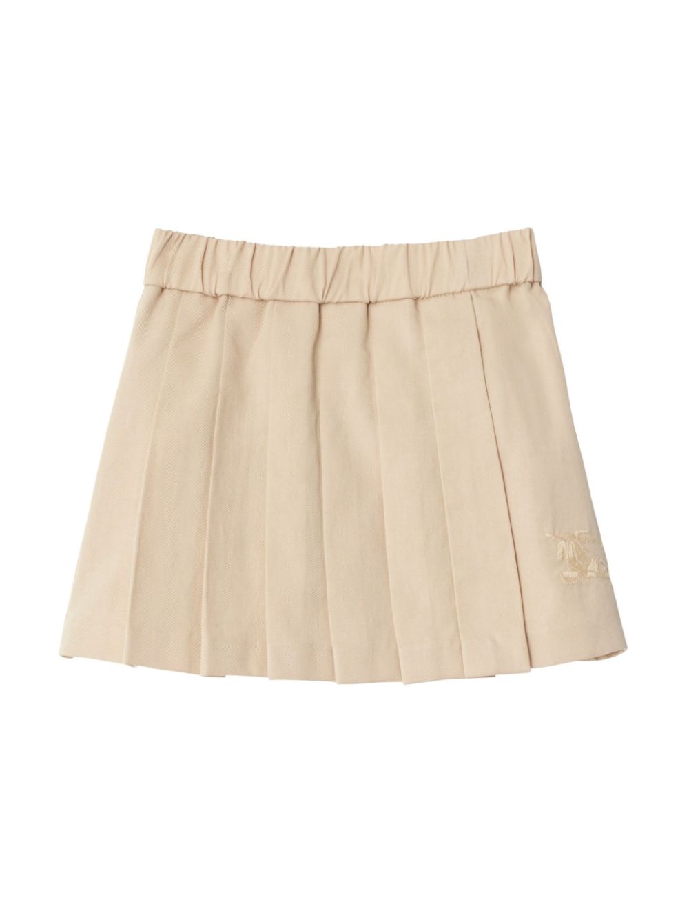 Burberry Kids pleated cotton blend skirt - Neutrals von Burberry Kids