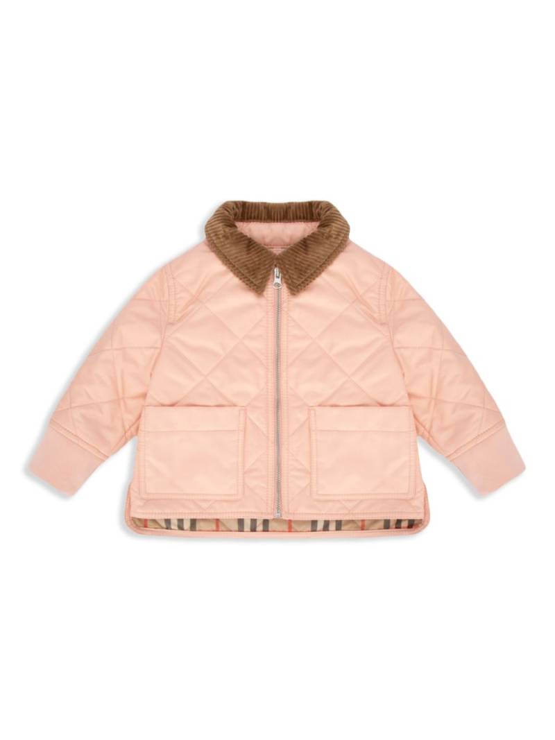 Burberry Kids quilted jacket - Pink von Burberry Kids