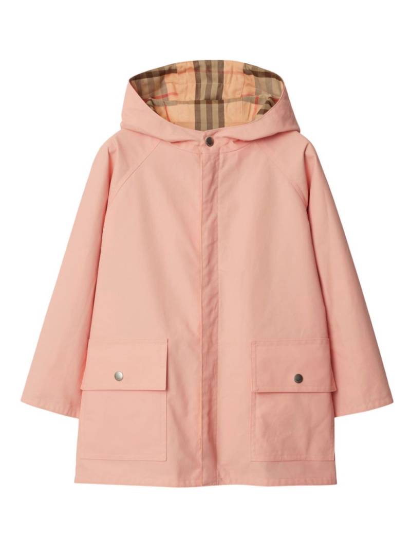 Burberry Kids reversible checked coat - Pink von Burberry Kids