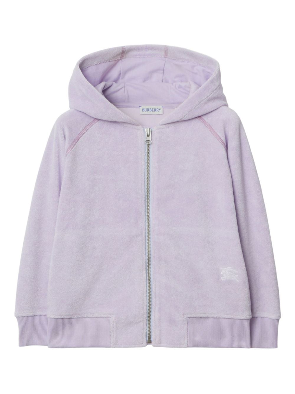 Burberry Kids zip-up terry-cloth hoodie - Purple von Burberry Kids