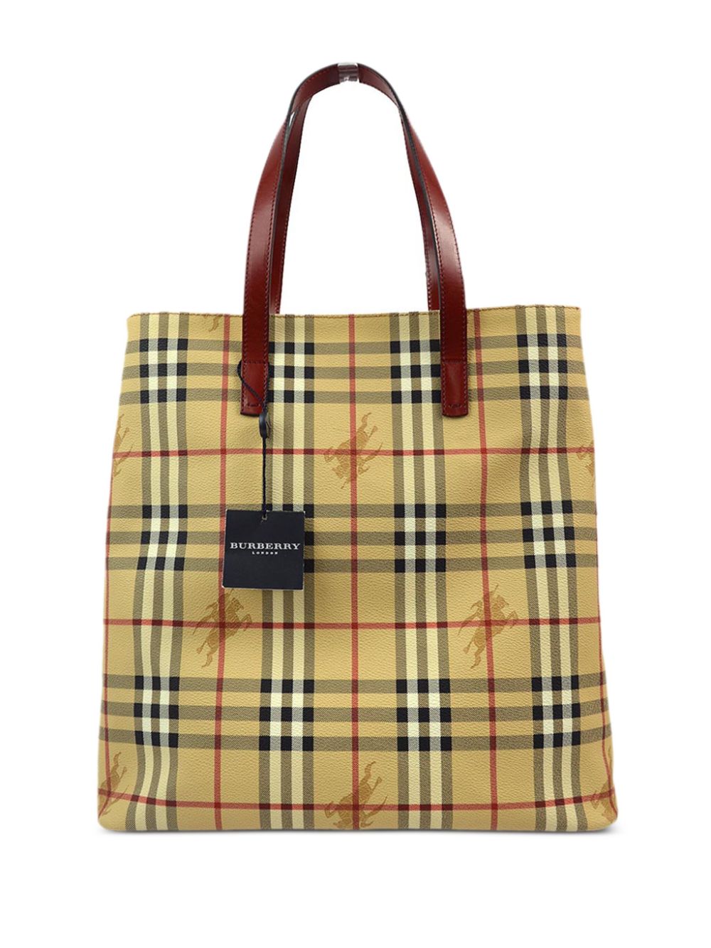 Burberry Pre-Owned 1990-2000s Haymarket Check tote bag - Neutrals von Burberry Pre-Owned