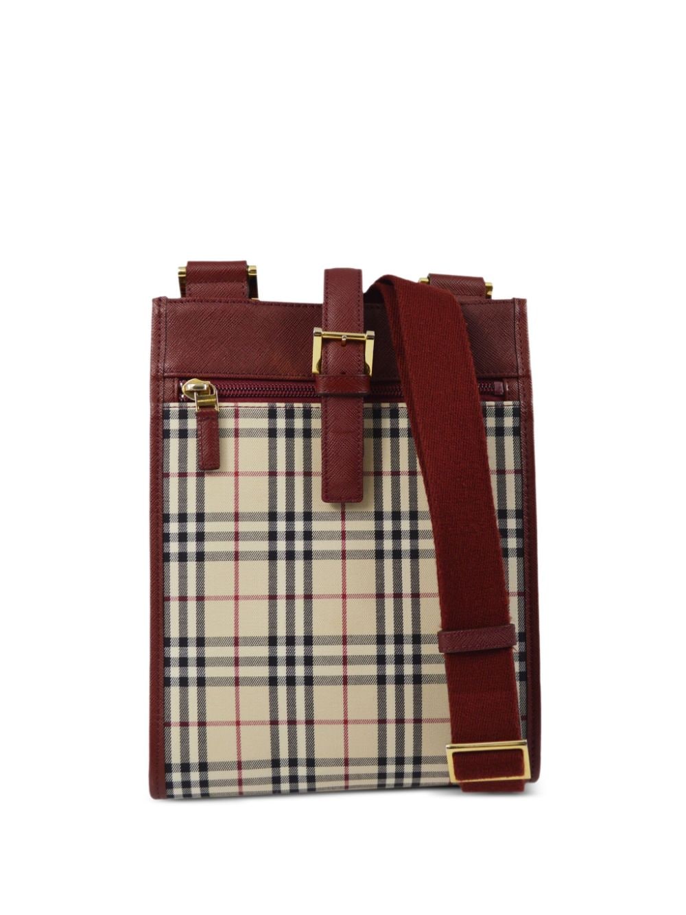 Burberry Pre-Owned 1990-2000s House Check crossbody bag - Red von Burberry Pre-Owned