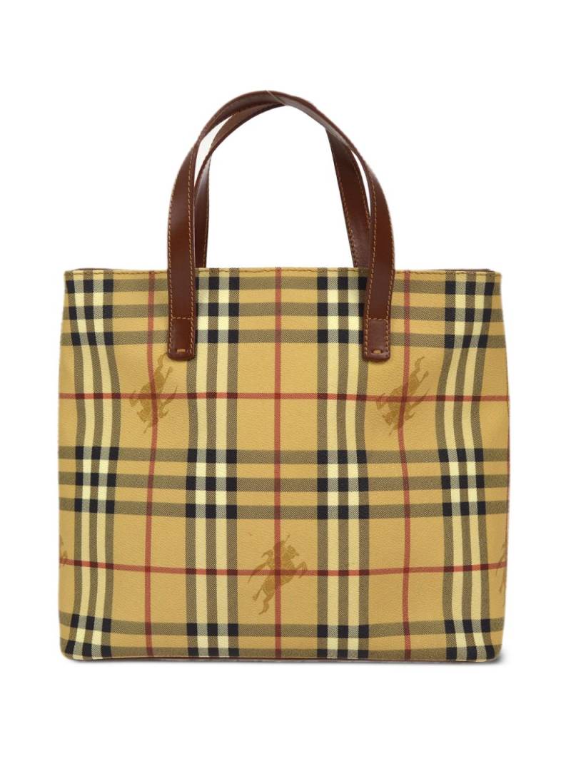 Burberry Pre-Owned 1990-2000s Haymarket Check tote bag - Neutrals von Burberry Pre-Owned