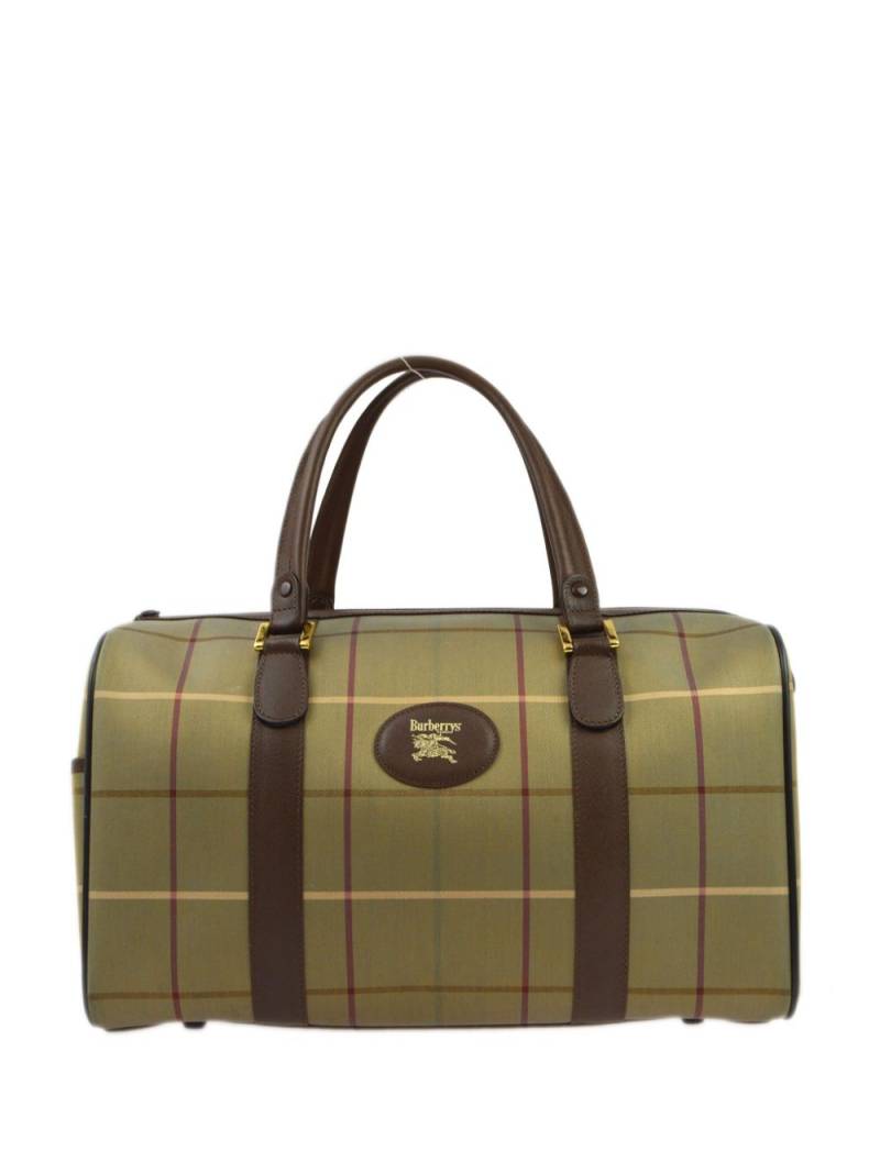 Burberry Pre-Owned 1990-2000s Mega Check duffle bag - Green von Burberry Pre-Owned