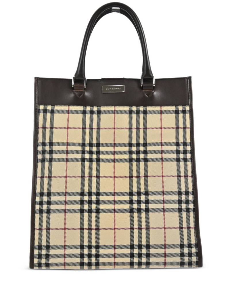 Burberry Pre-Owned 1990-2000s Nova Check tote bag - Neutrals von Burberry Pre-Owned