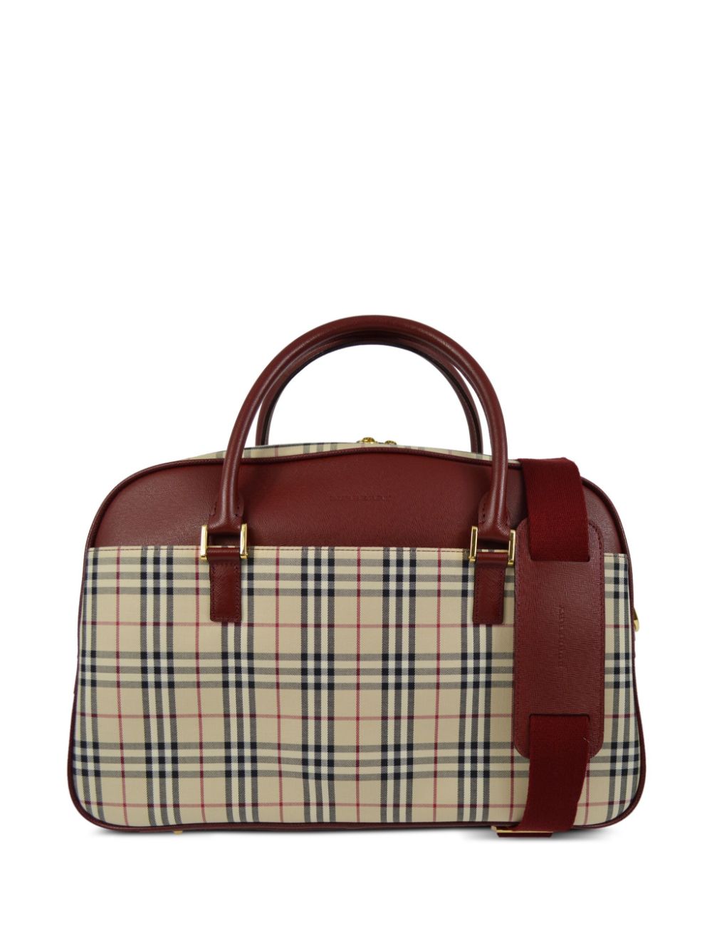 Burberry Pre-Owned 1990-2000s Vintage Check two-way bag - Neutrals von Burberry Pre-Owned