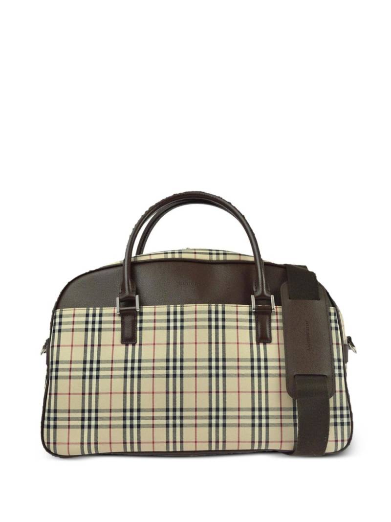 Burberry Pre-Owned 1990-2000s Vintage Check two-way bag - Neutrals von Burberry Pre-Owned