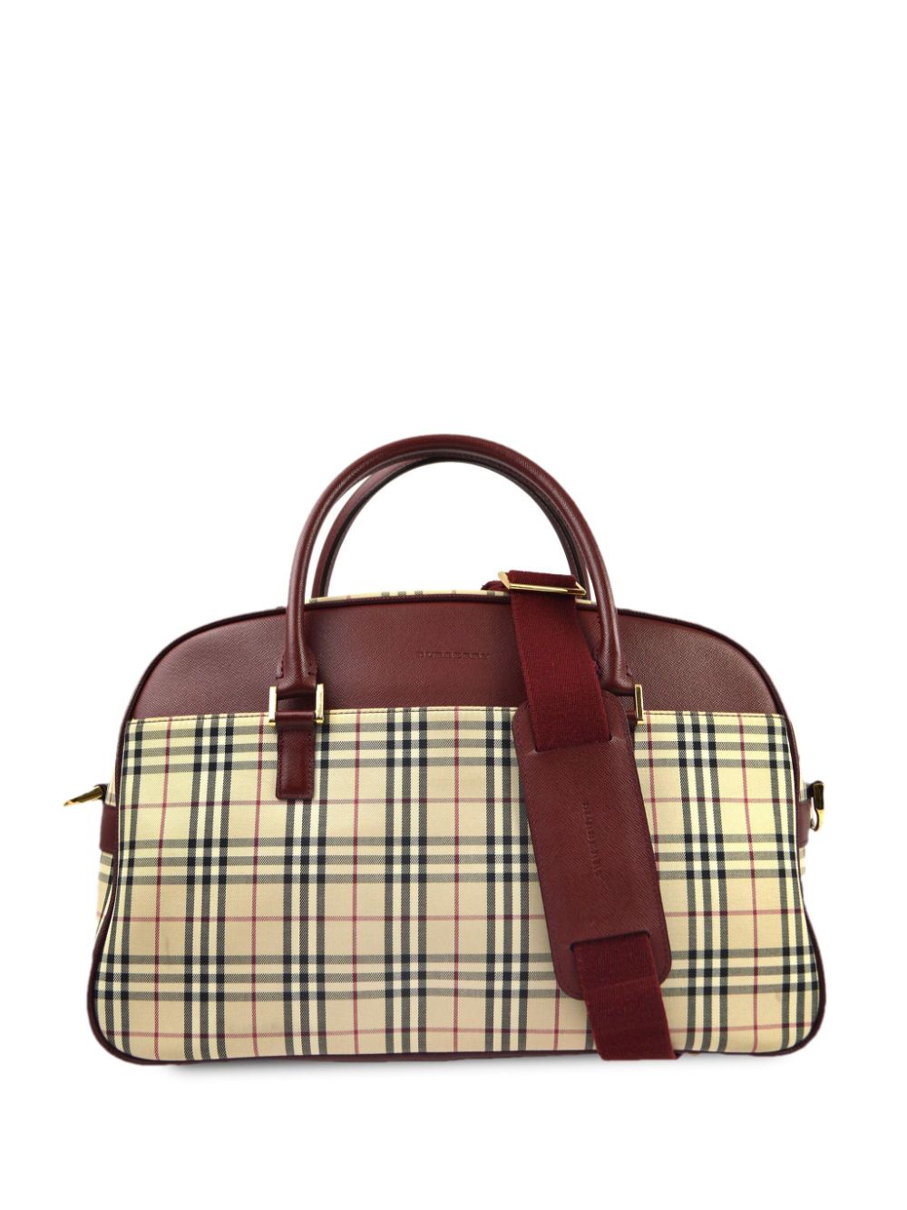 Burberry Pre-Owned 1990-2000s check two-way bag - Neutrals von Burberry Pre-Owned