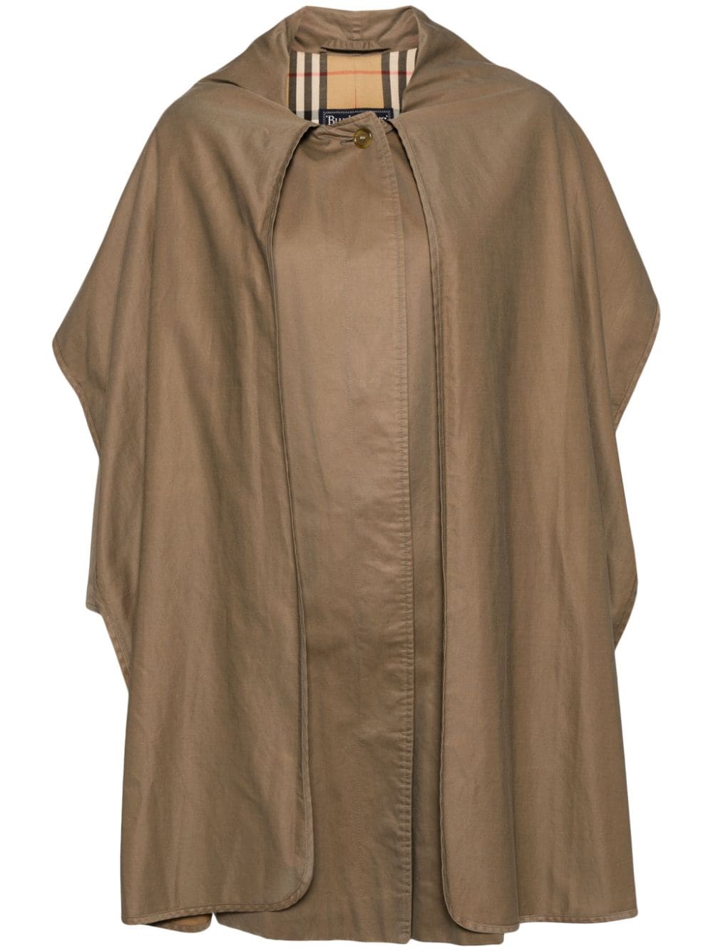 Burberry Pre-Owned 1990-2000s cotton cape - Brown von Burberry Pre-Owned