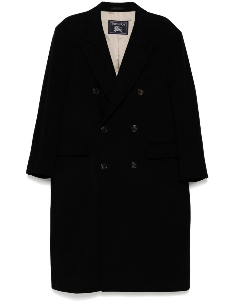 Burberry Pre-Owned 1990-2000s double-brested coat - Black von Burberry Pre-Owned