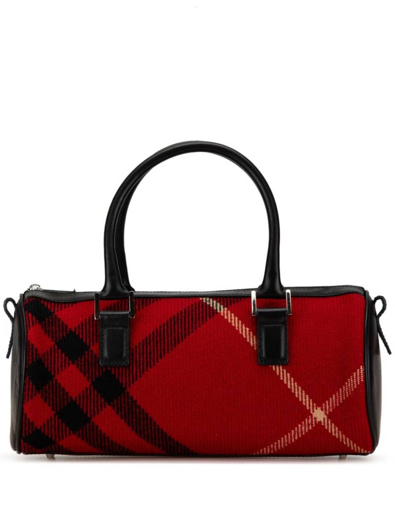 Burberry Pre-Owned 2000-2017 Supernova Check Cotton handbag - Red von Burberry Pre-Owned