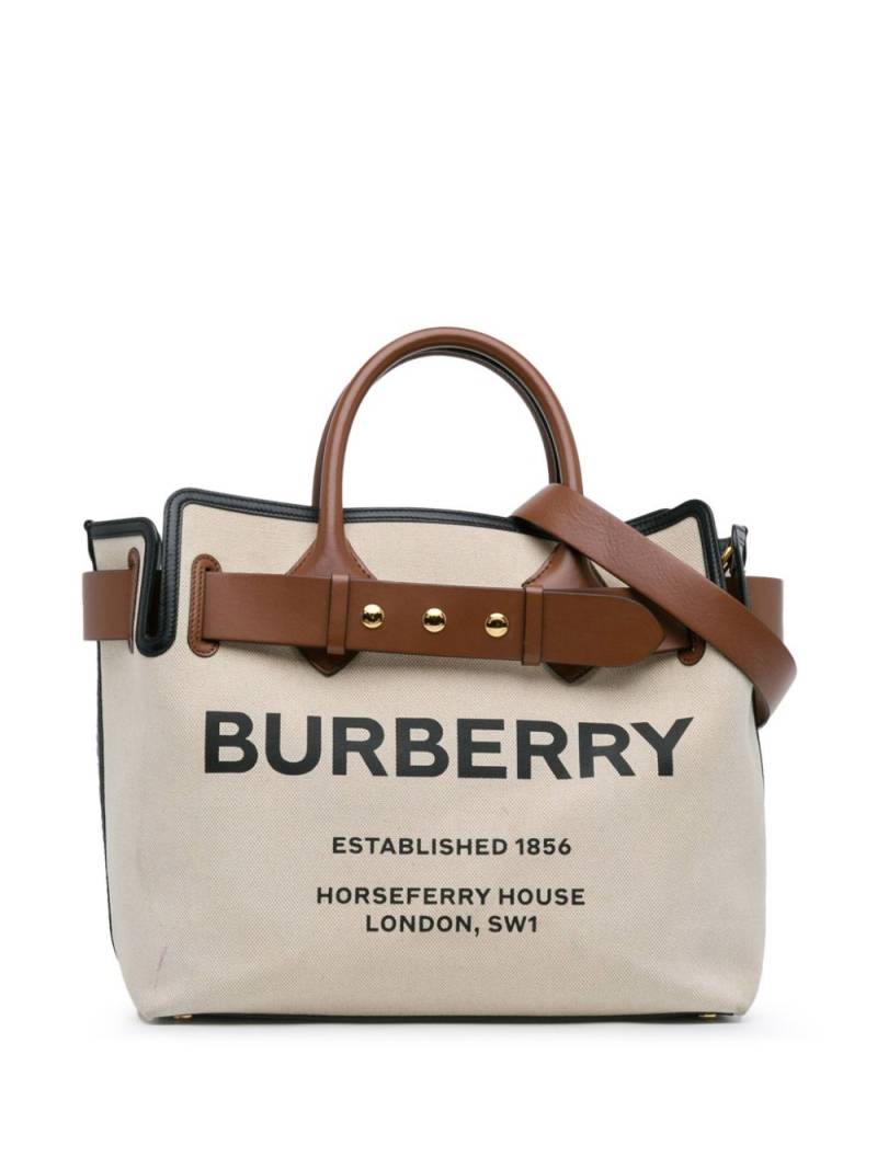 Burberry Pre-Owned 2018-2023 Canvas Horseferry Belt satchel - Brown von Burberry Pre-Owned