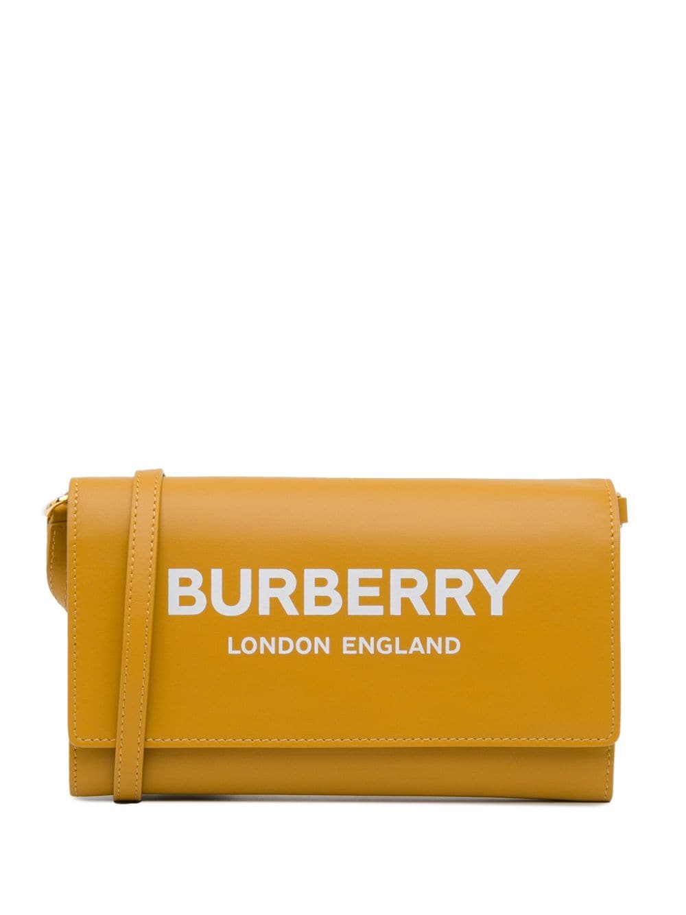 Burberry Pre-Owned 2018-2023 Hazelmere Logo Wallet On Strap crossbody bag - Yellow von Burberry Pre-Owned