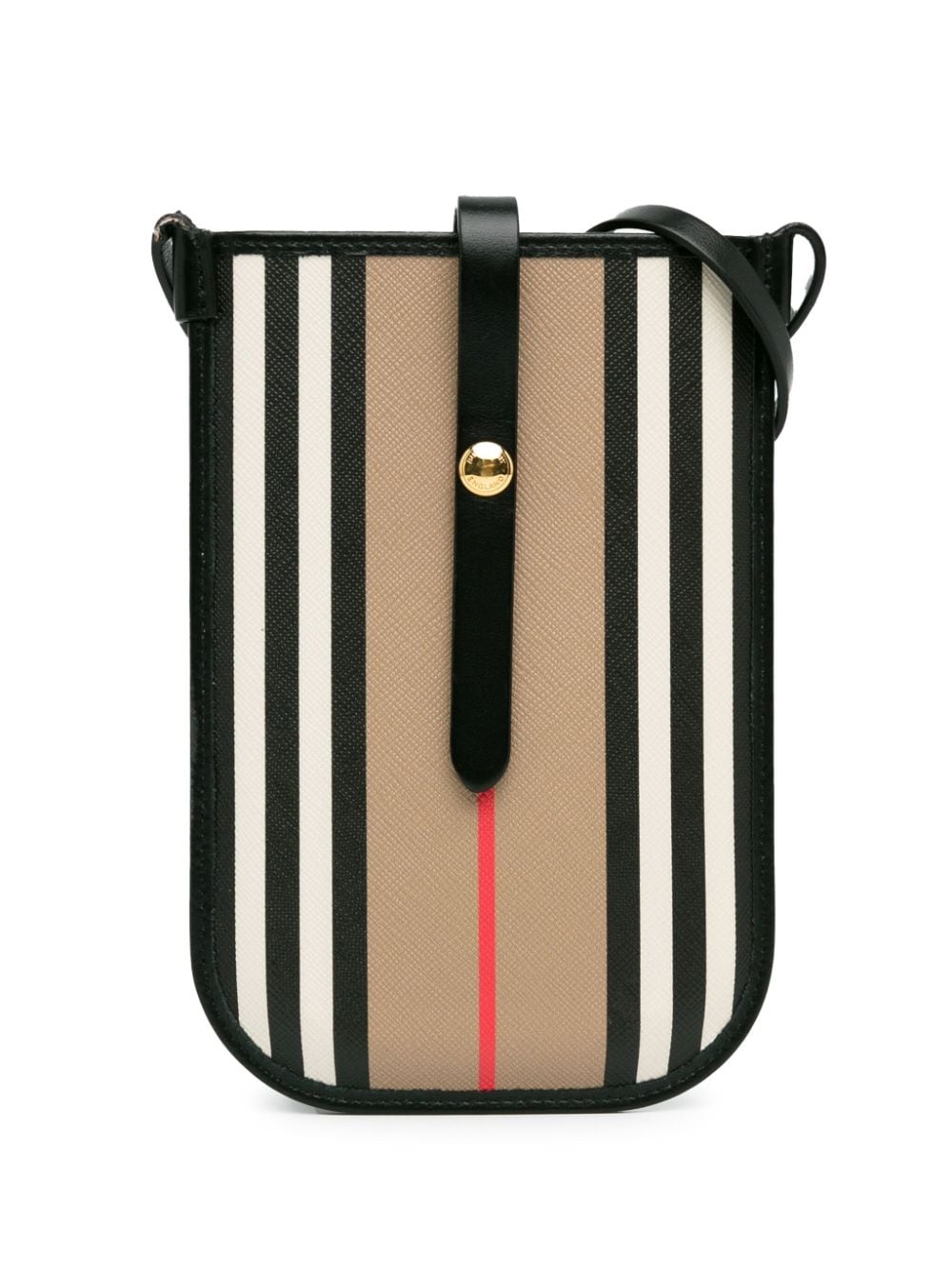 Burberry Pre-Owned 2018-2023 Icon Stripe Anne Phone Holder crossbody bag - Brown von Burberry Pre-Owned