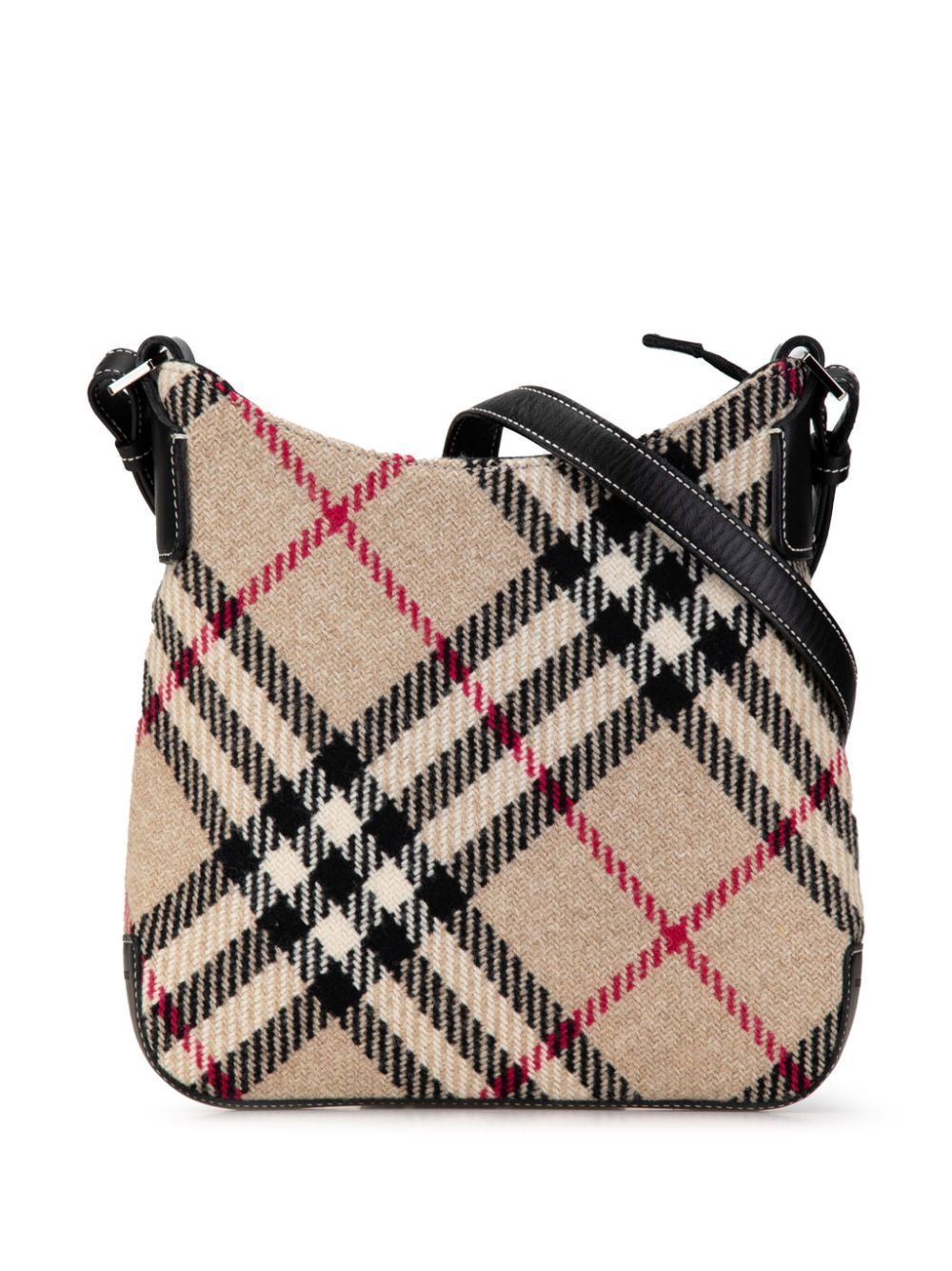 Burberry Pre-Owned 2018-2024 Wool Supernova Check crossbody bag - Brown von Burberry Pre-Owned