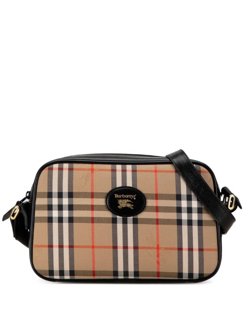 Burberry Pre-Owned 20th Century Haymarket Check Canvas crossbody bag - Brown von Burberry Pre-Owned