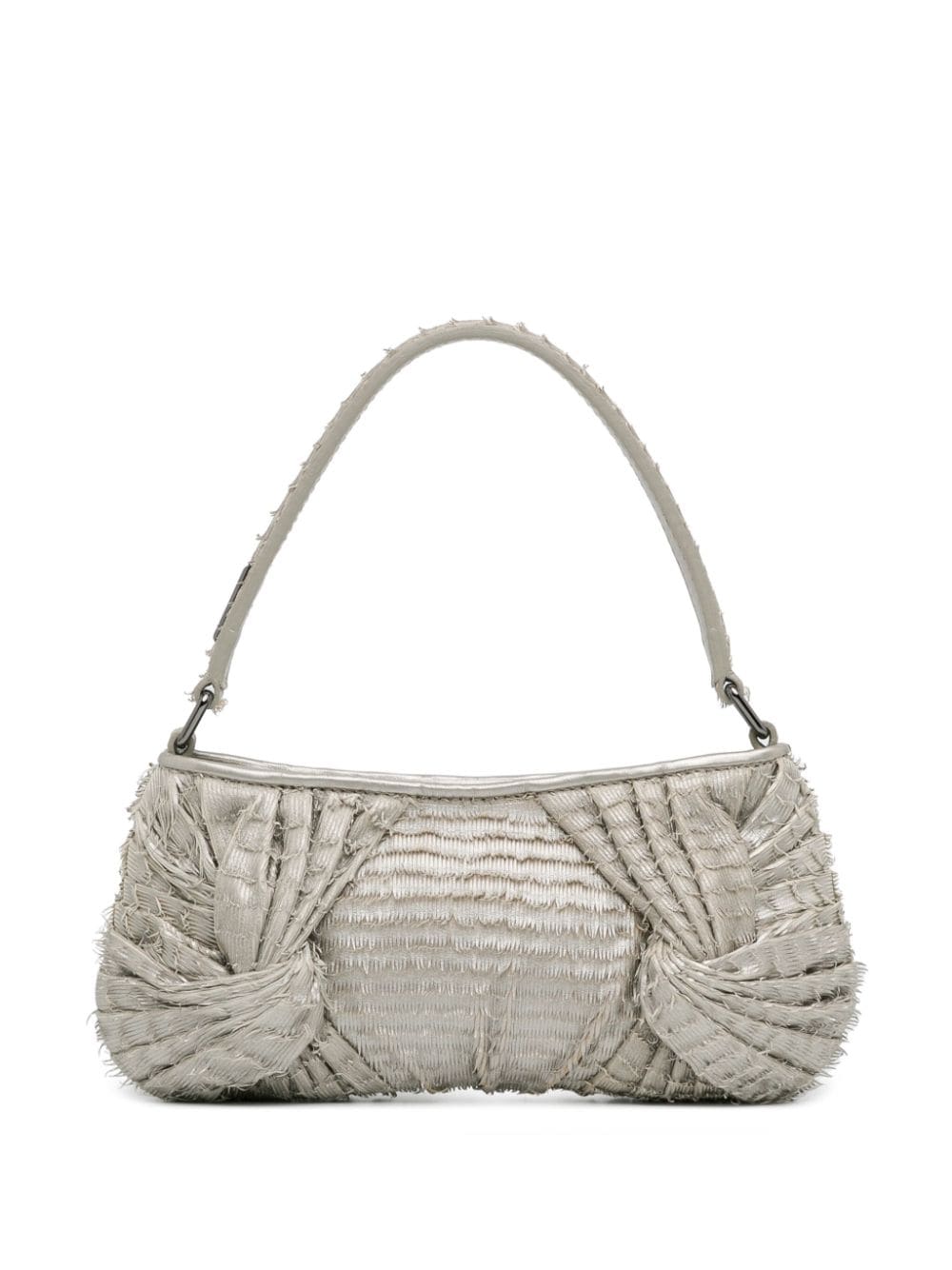 Burberry Pre-Owned 21st Century Fringed Leather Runway shoulder bag - Silver von Burberry Pre-Owned