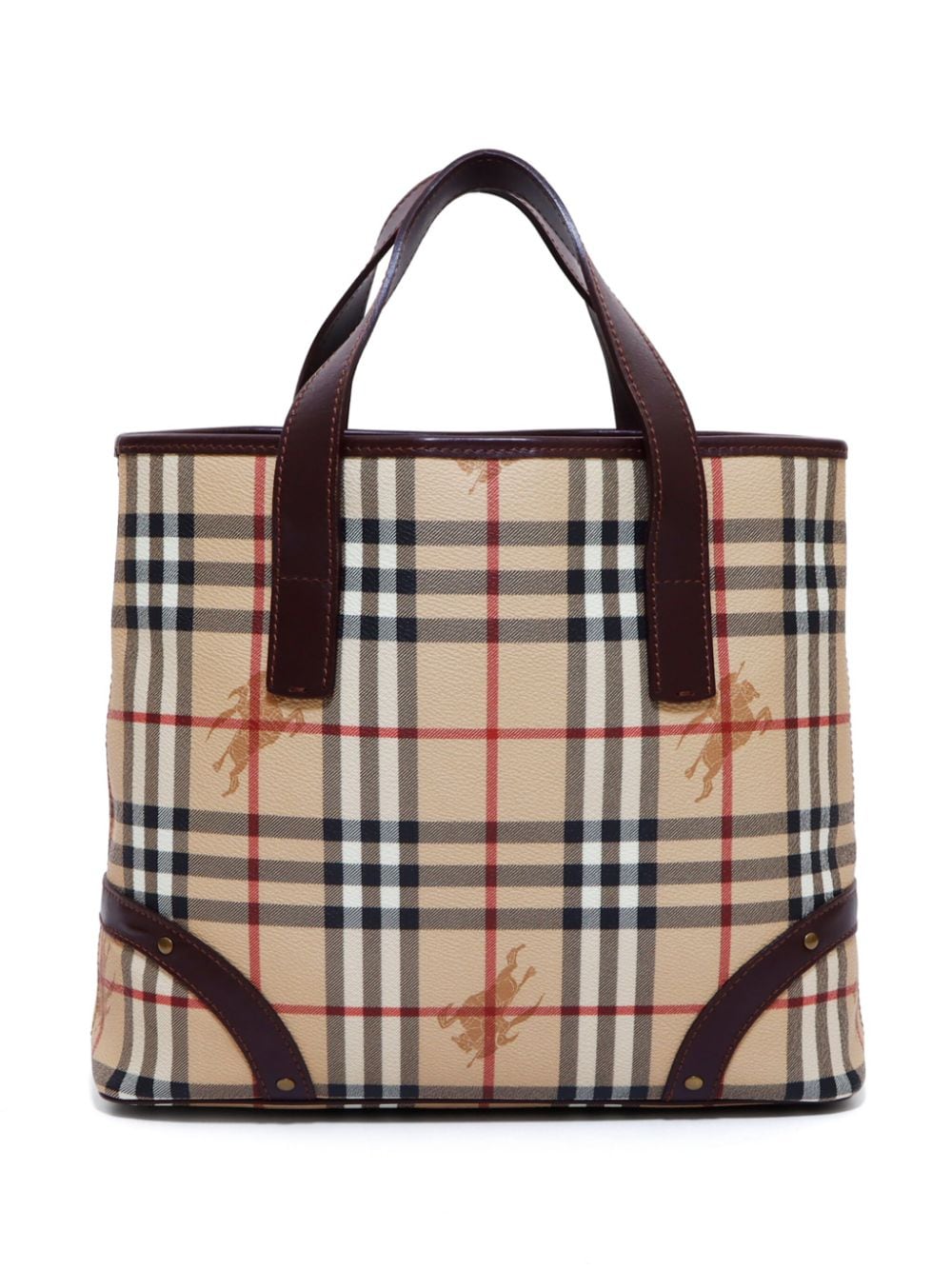 Burberry Pre-Owned Haymarket Check-print tote bag - Brown von Burberry Pre-Owned