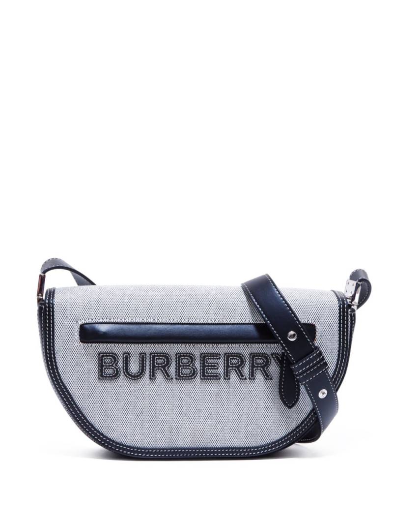 Burberry Pre-Owned logo-appliqué shoulder bag - Grey von Burberry Pre-Owned