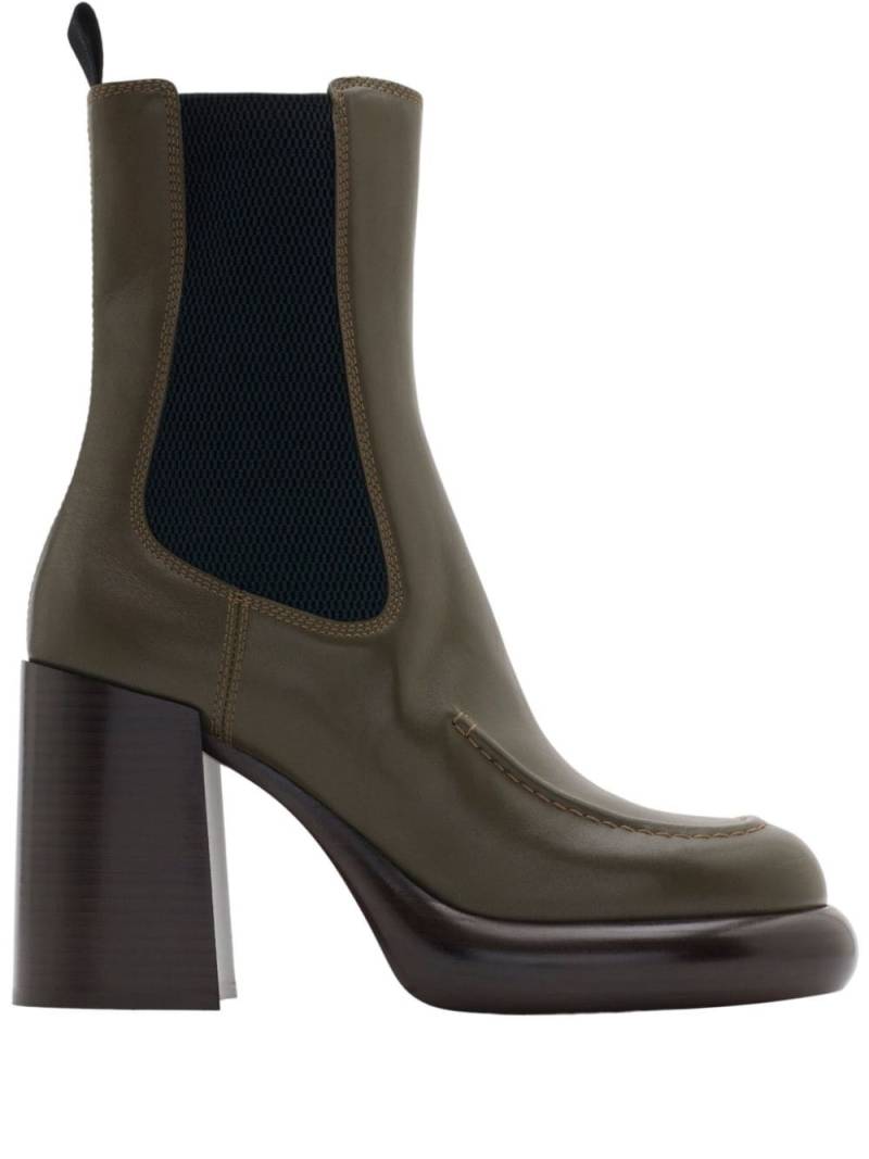 Burberry 95mm Wedge Chelsea boots - Green von Burberry