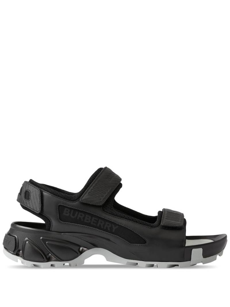 Burberry Arthur logo-print sandals - Black von Burberry