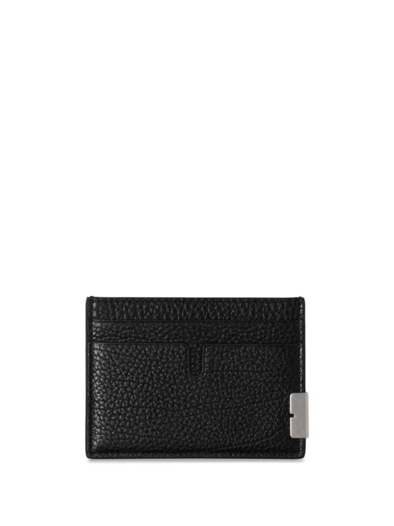 Burberry B-Cut lambskin cardholder - Black von Burberry