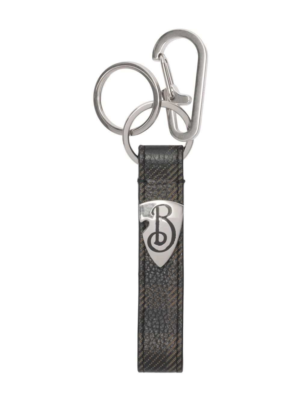 Burberry B Shield keyring - Grey von Burberry