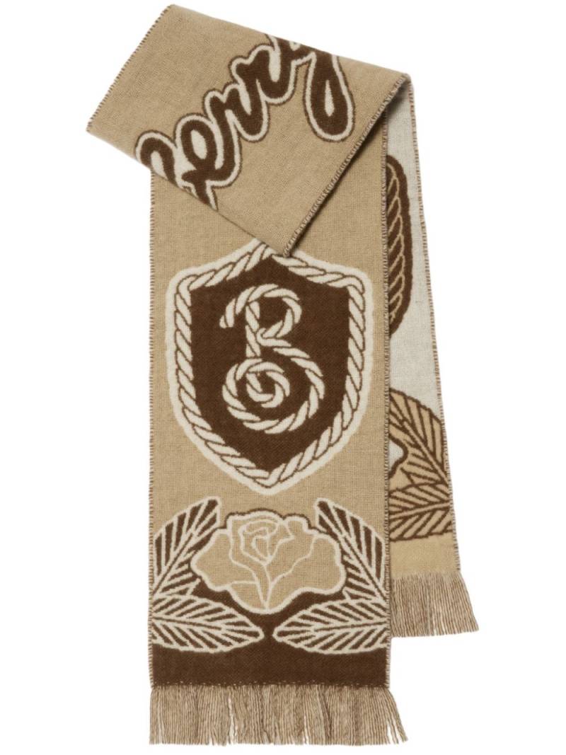 Burberry B Shield scarf - Neutrals von Burberry