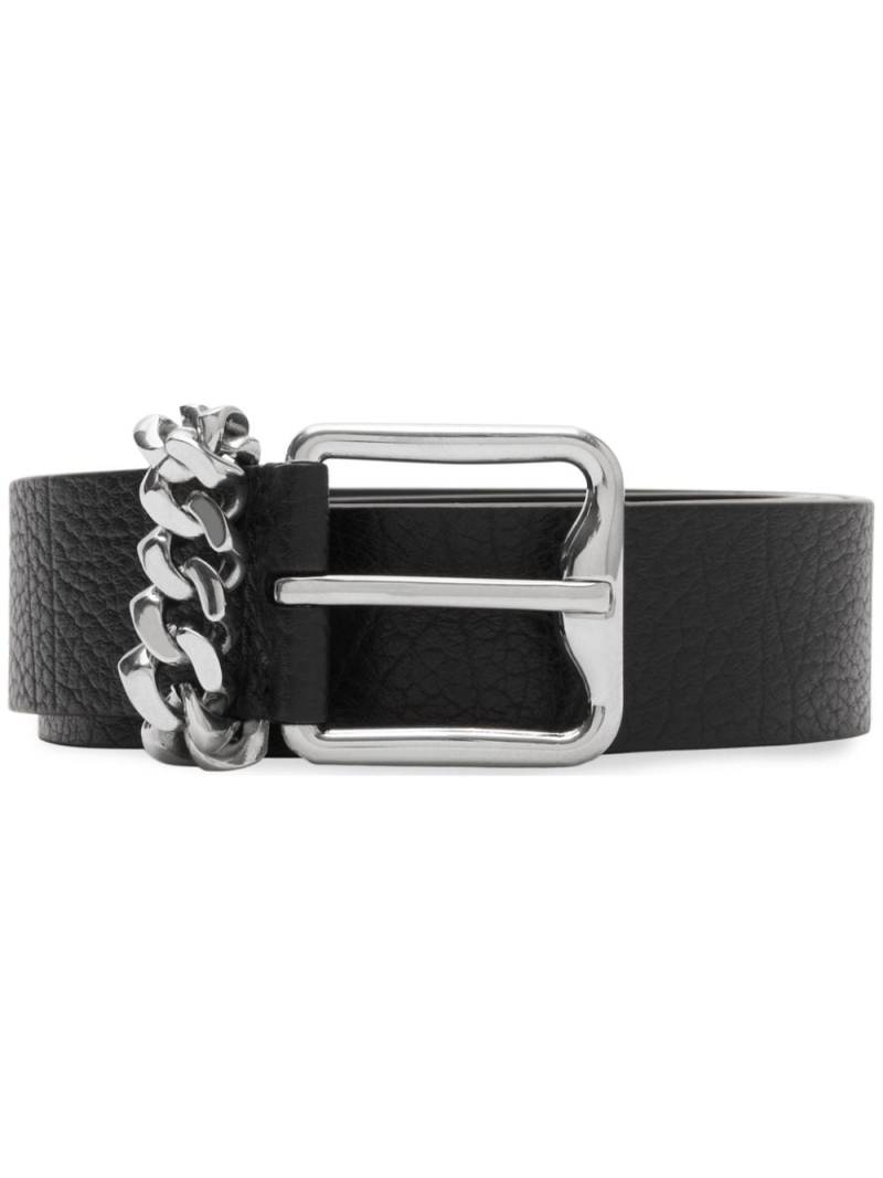 Burberry B-buckle leather belt - Black von Burberry