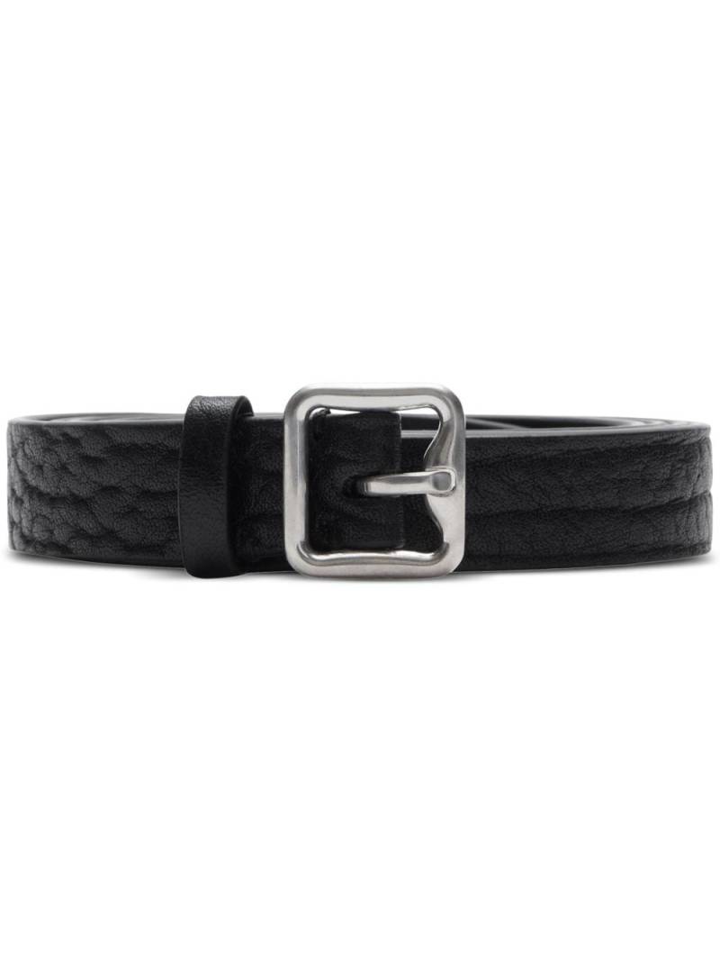 Burberry B-buckle leather belt - Black von Burberry