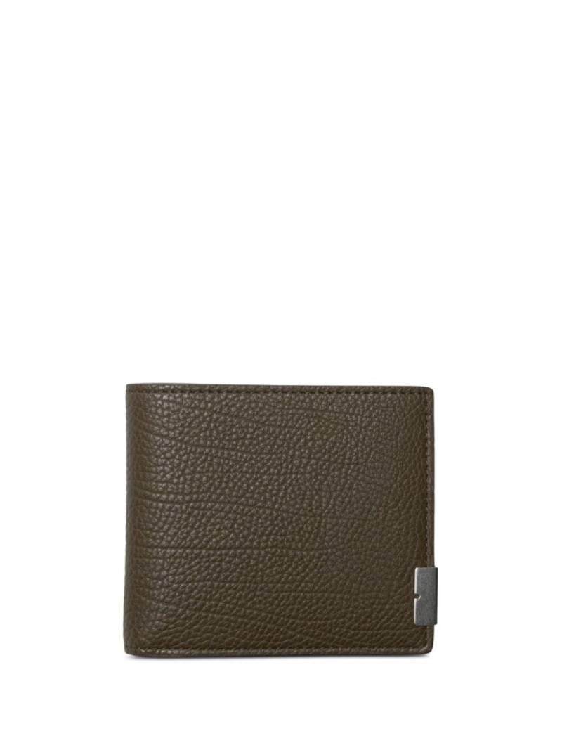 Burberry B-plaque leather bi-fold wallet - Green von Burberry