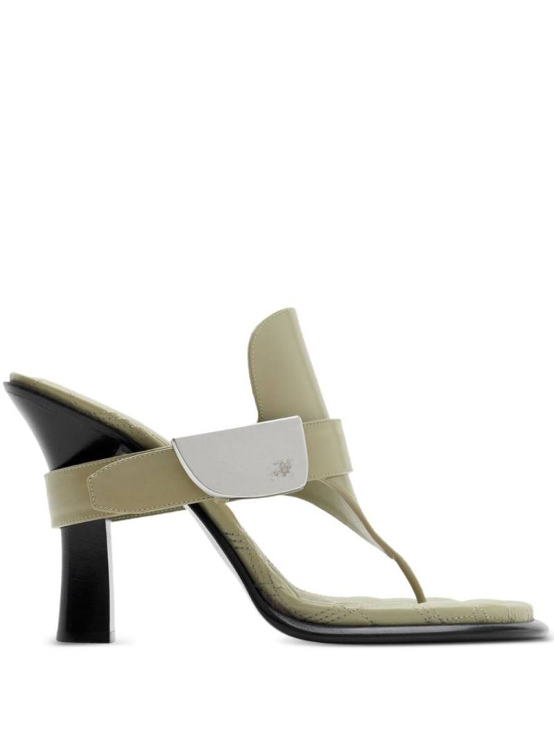 Burberry Bay leather sandals - Green von Burberry