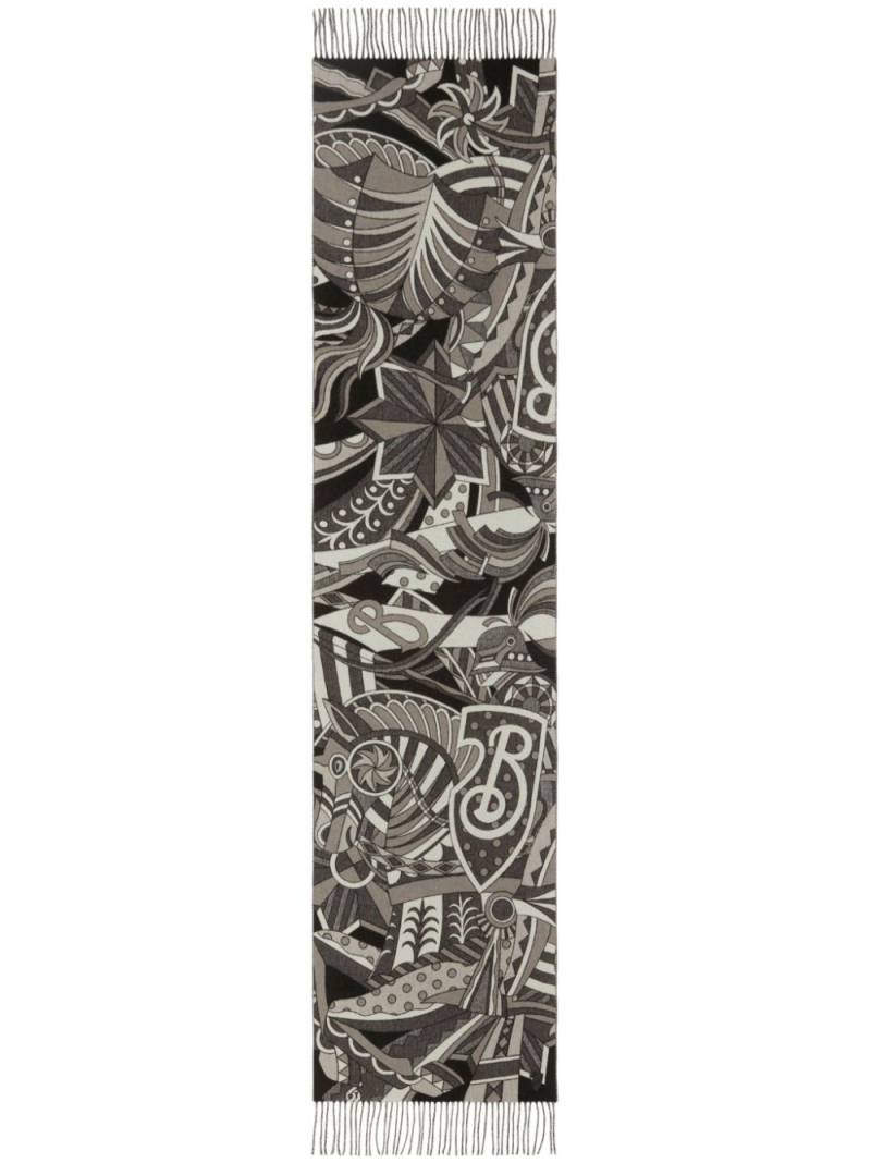 Burberry Carousel EKD scarf - Grey von Burberry