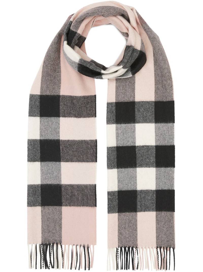 Burberry Check Cashmere Scarf - Pink von Burberry