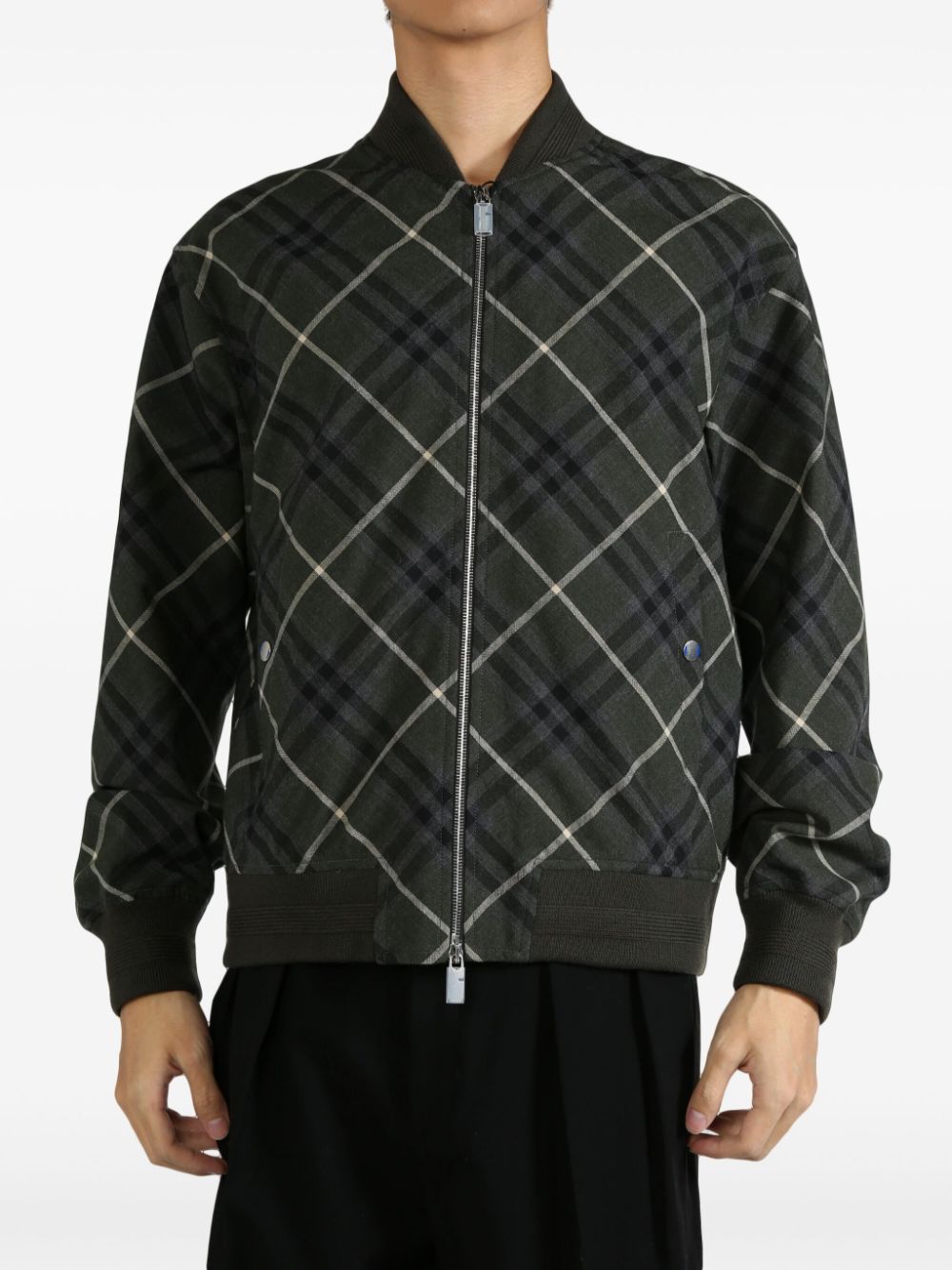 Burberry Check jacket - Grey von Burberry