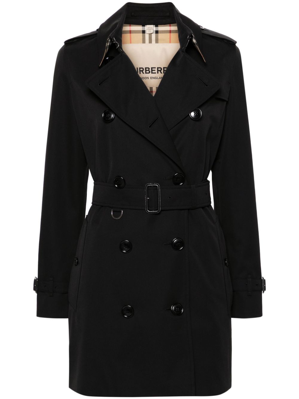 Burberry Chelsea cotton trench coat - Black von Burberry