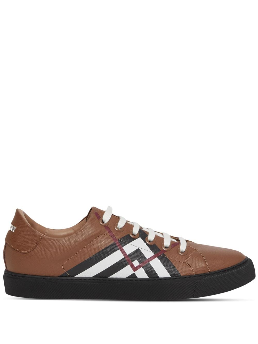 Burberry Chevron Check low-top sneakers - Brown von Burberry