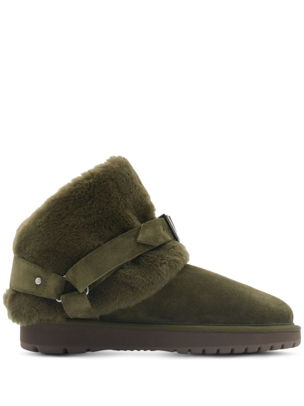 Burberry Chubby leather boots - Green von Burberry